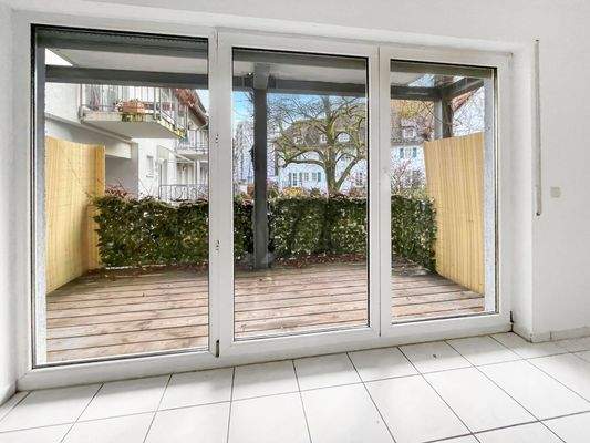 Blick auf den Balkon