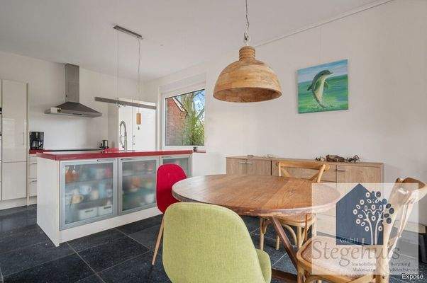 Essbereich im Wohnzimmer