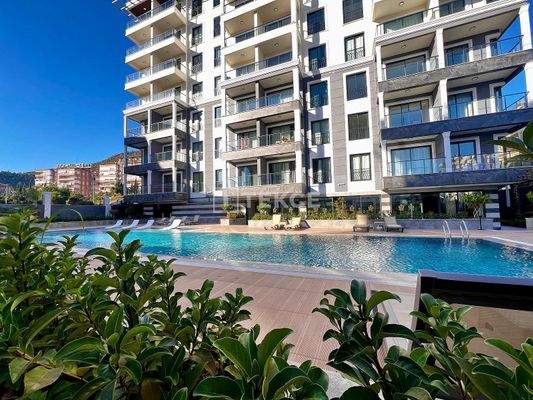 Chic Design Flat in a Complex with Extensive Facilities in Alanya