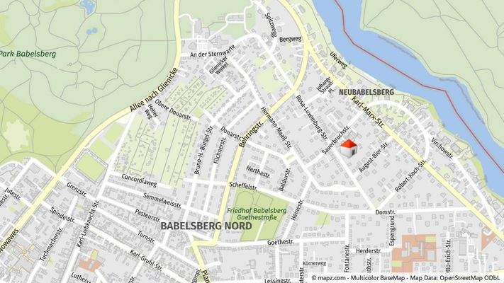 Geolyzer Kartenausschnitt