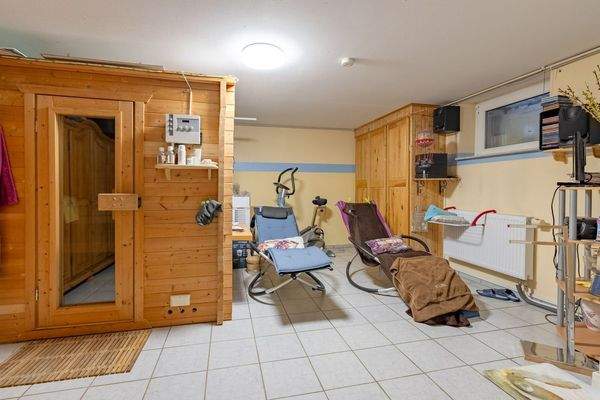 Sauna im Keller