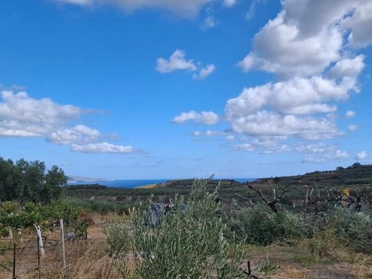 Kreta, Elliniko: Grundstück mit Meerblick und hohen Baurechten zu verkaufen