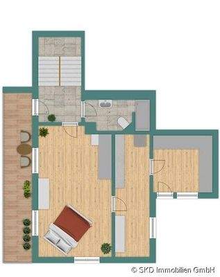 Grundriss Skizze Obergeschoss