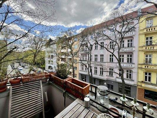 Blick aus dem Balkon