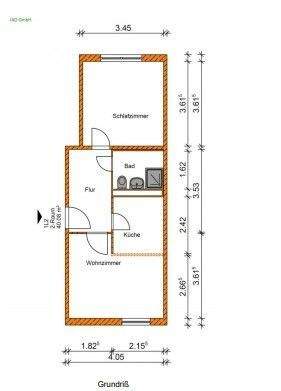Vermasster Grundriss