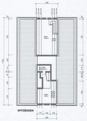 Grundriss Spitzboden