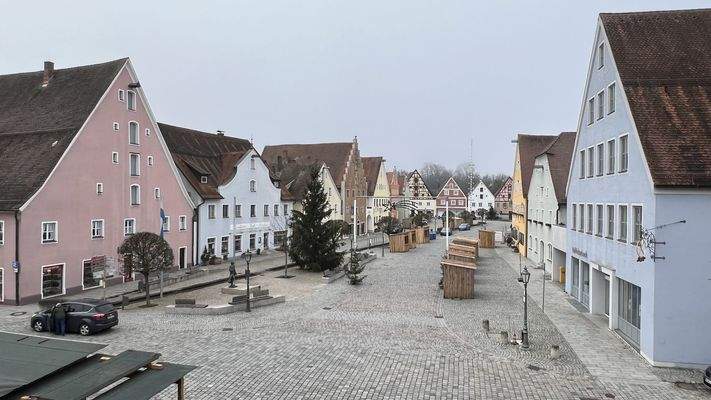 schöne Aussicht von ganz oben