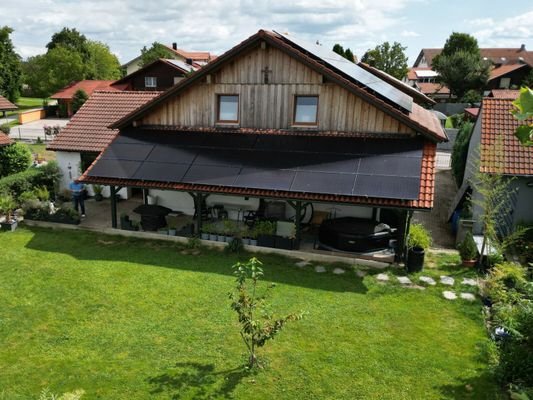 Ansicht Südwest/überdachte Terrasse