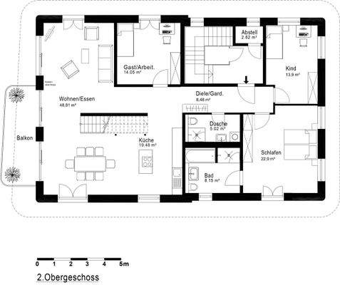 Penthouse II. OG, 4-Zi