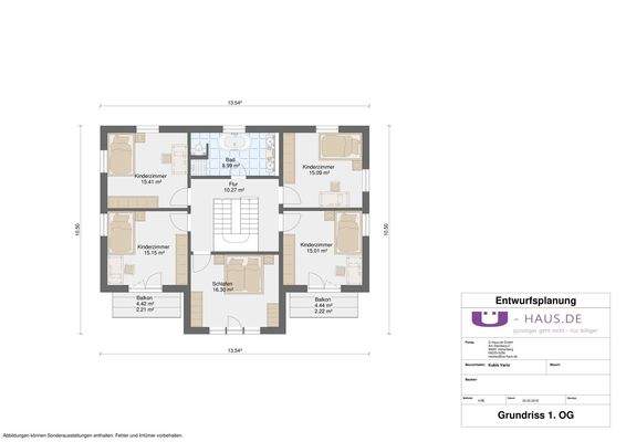 Grundriss 1.OG Alternative