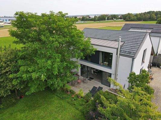 Haus Draufsicht & Garten