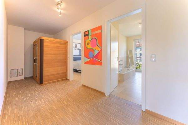 Flur im Privatbereich mit Sauna