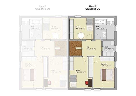 Grundriss OG Haus 2