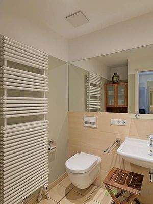 WC und Handtuchheizkörper