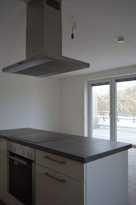 Kochinsel, Blick auf die Dachterrasse