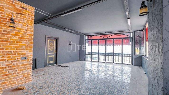 Sea View Cafe on a Busy Street in Istanbul Fatih Balat