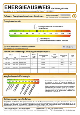 Energieausweis, Verbrauchsausweis