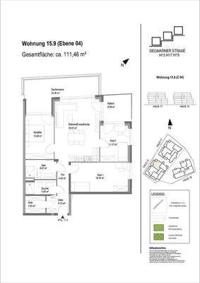 Grundriss Wohnung 15.9