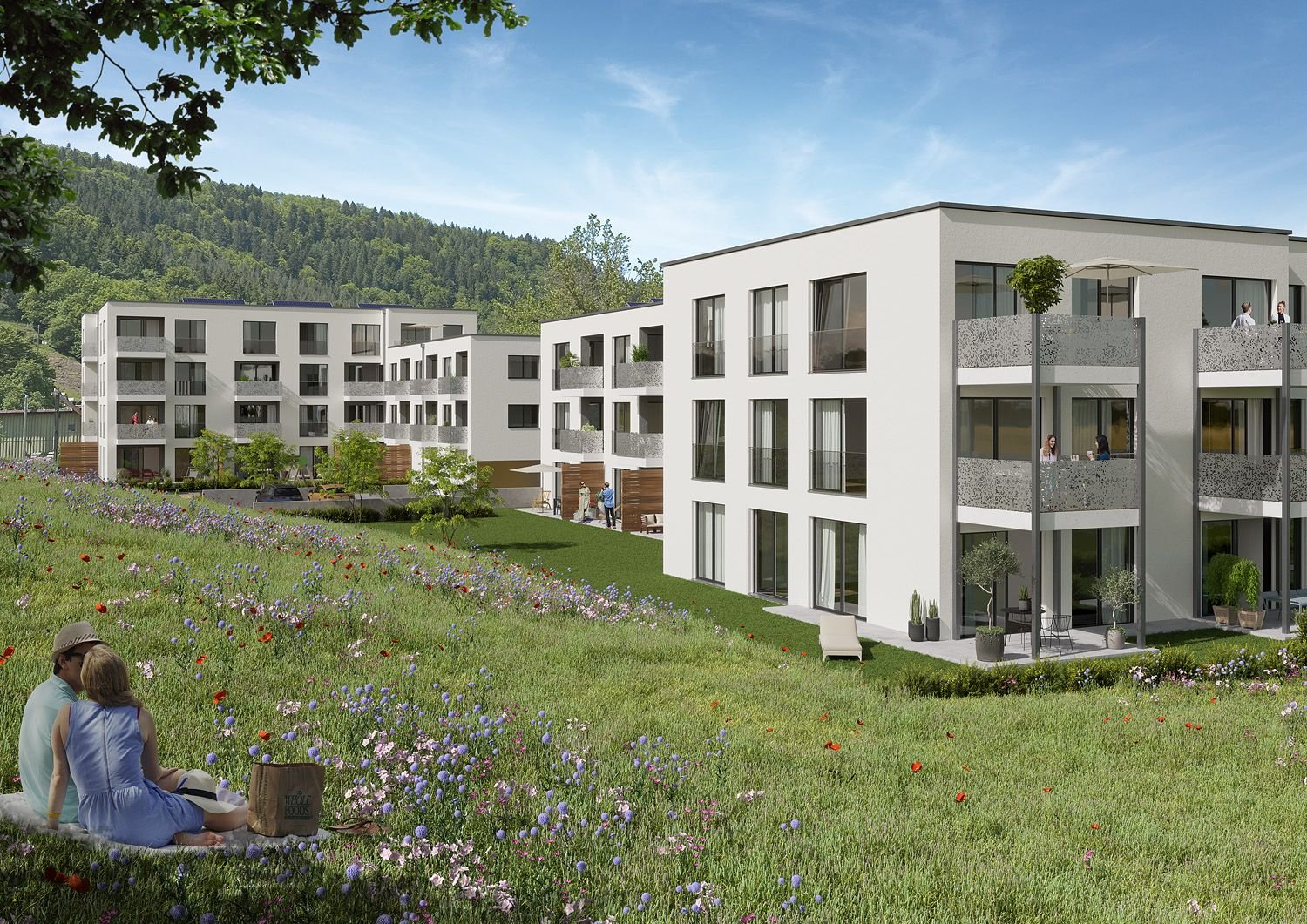 Carré an der Klosterpforte Neubau in Calw (Hirsau)