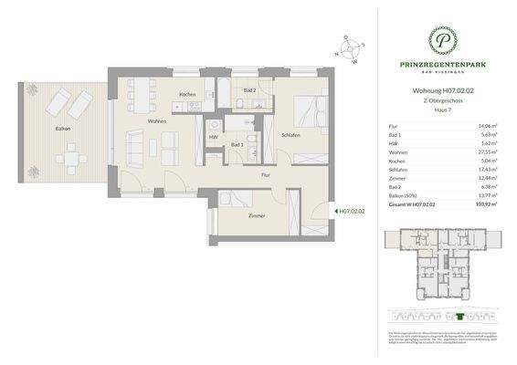 Grundriss Haus 7 - H07.02.02