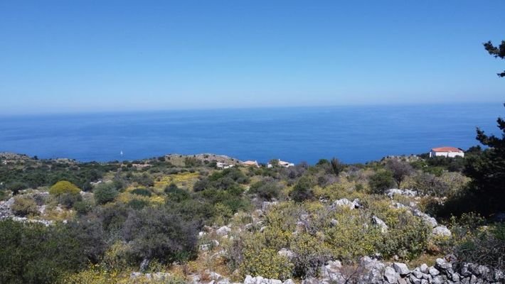 Kreta, Kefalas Chania: Großes Grundstück mit unverbautem Meer- und Bergblick zu verkaufen