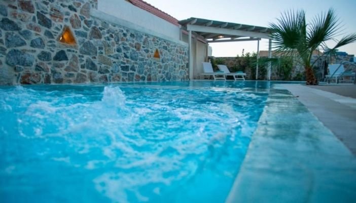 Kreta, Pitsidia: Wunderbare Villa mit Pool und Bli