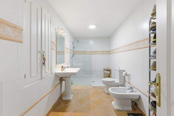 Bathroom in villa in Costa d'en Blanes