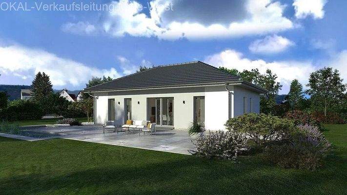 Bungalow 1 Walmdach Ansicht 2