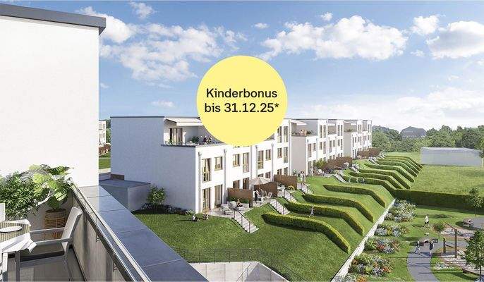 Besondere Kinderbonus-Aktion für die Reihenhäuser 31 bis 40