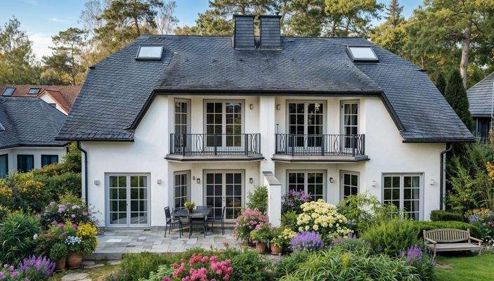 Visualisierung Rückansicht Wohnhaus