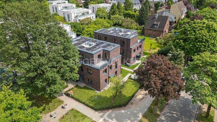 Drohnenansicht auf des Gesamtensemble