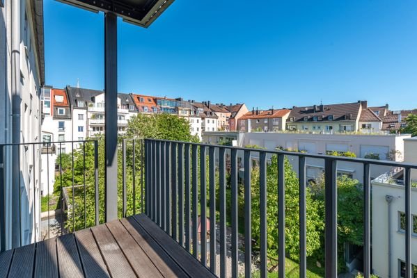 Balkon mit weitem Blick