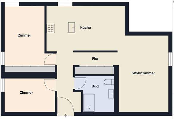 Grundrissplan ohne Maßstab