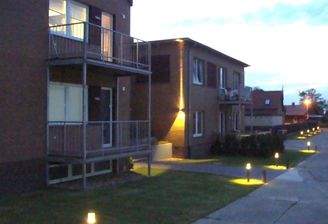 Hausansicht am Abend