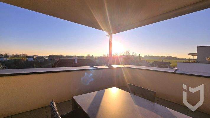 Sonnenuntergenag von Terrasse