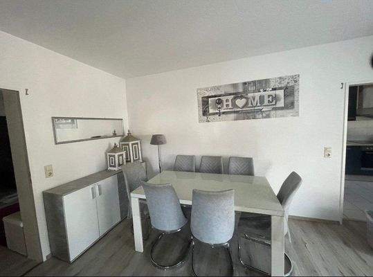 Essbereich im Wohnzimmer