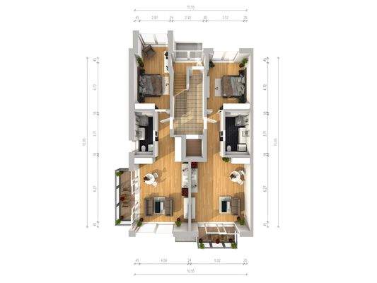 Grundriss OG 3D