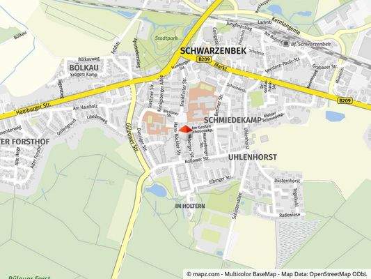 Geolyzer Kartenausschnitt