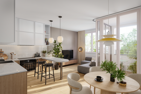 Innenvisualisierung Wohnküche