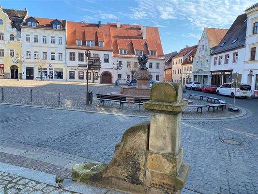 Blick über den Markt direkt vom Objekt