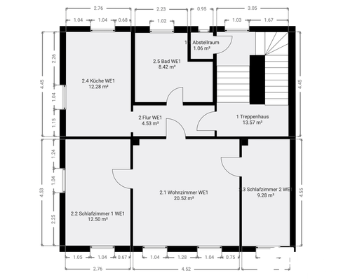 Grundriss 1. Obergeschoss