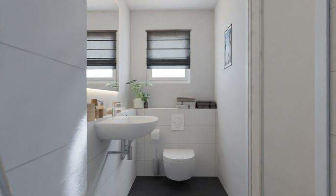  Bad mit bodengleicher Dusche