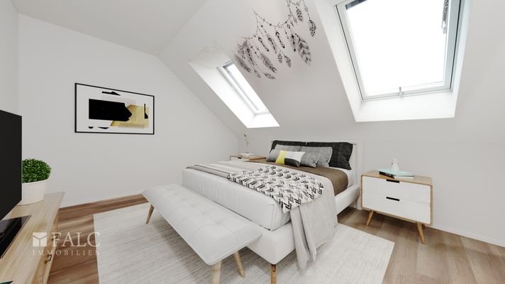 Schlafzimmer visualisiert