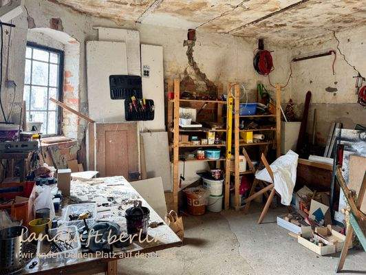 Abgetrennter Raum in der Scheune, aktuell genutzt 