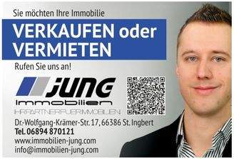 Jung Immobilien Tel. 06894 870121