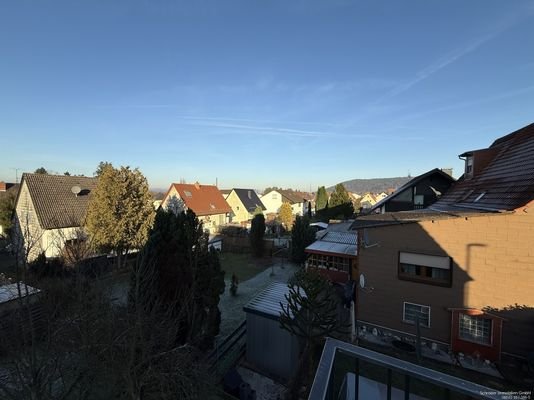 Blick vom Balkon