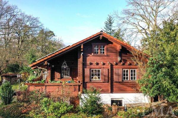 Blick zum Einfamilienhaus