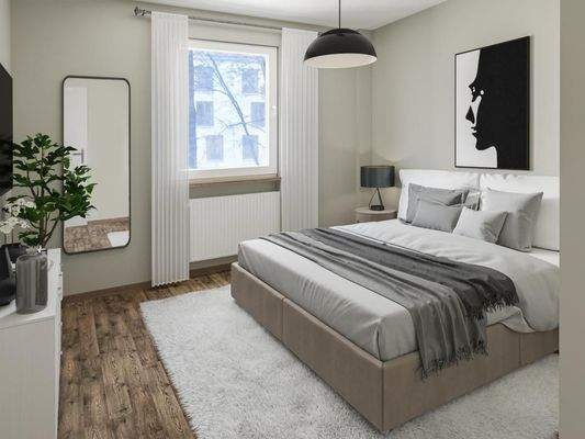 Schlafzimmer digitalisiert