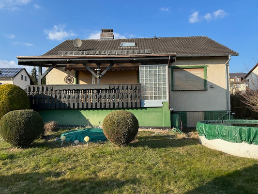 Rückansicht vom Garten