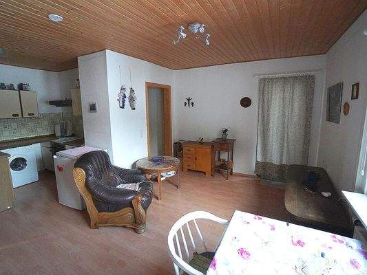 Wohnbereich mit Küchenzeile Apartment DG